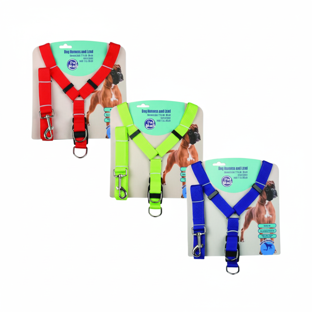 Pet Dog Harness and Lead - 2.5 x 40-60 cm