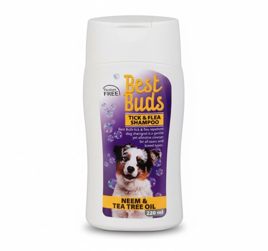 Best Buds Tick and Flea Shampoo - 220 ml