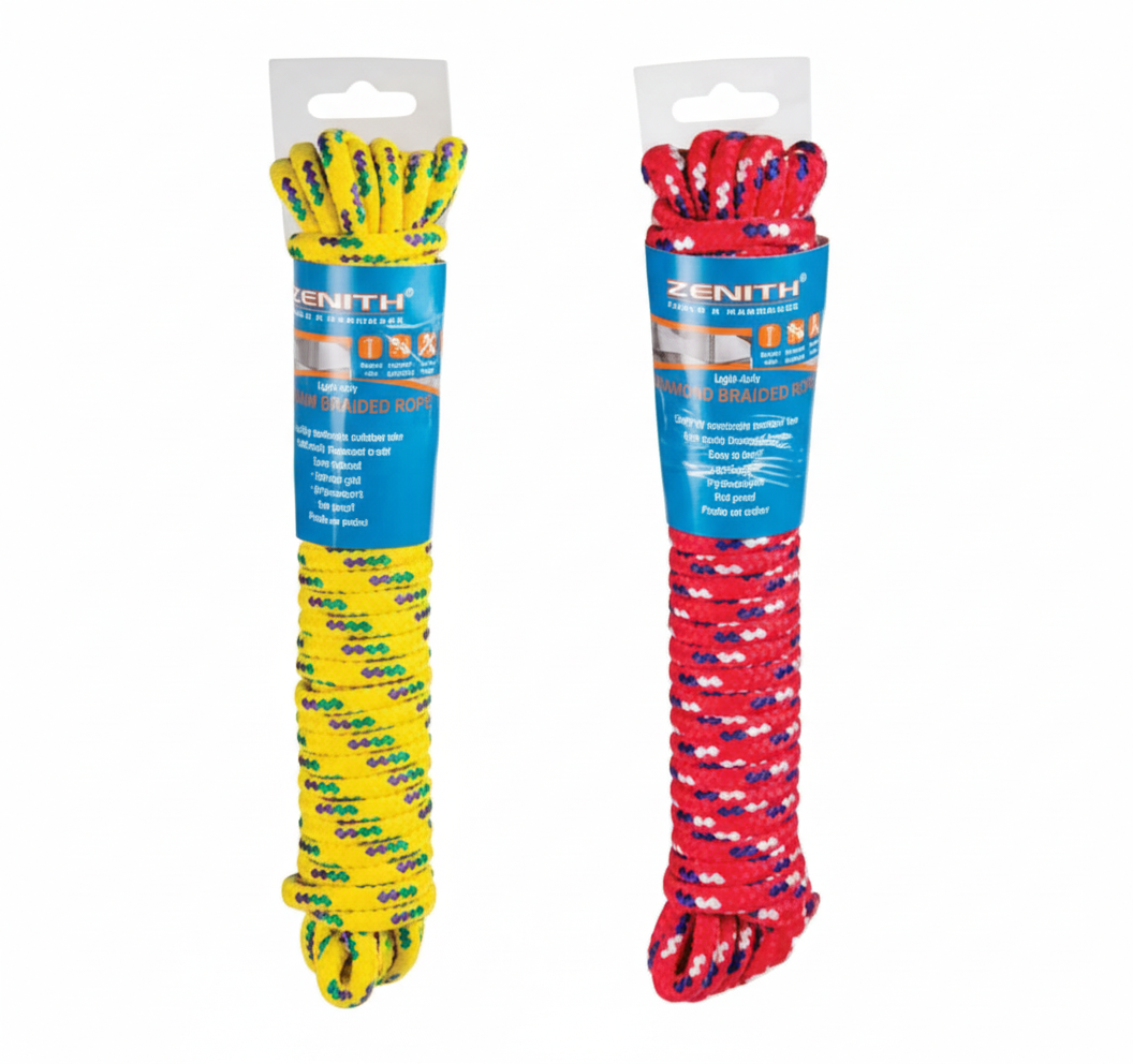 Outdoor Light Duty Braid Rope (8 mm x 10 m) - Various Colours
