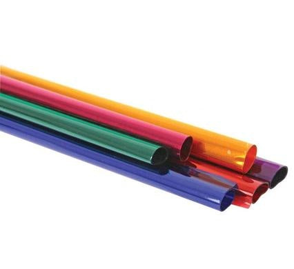 Cellophane Paper Wrapping - Bulk Pack of 6 - 50cm x 1m - Assorted Colours