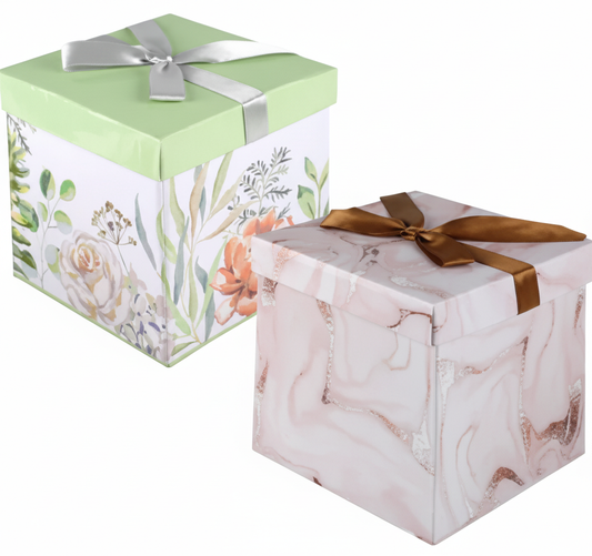 Gift Box Flat Pack (15 x 15 x 15 cm) - Various Colours