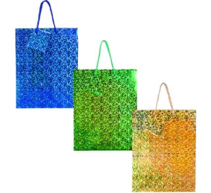 Small Hologram Gift Bag - 14 x 11 cm - Assorted