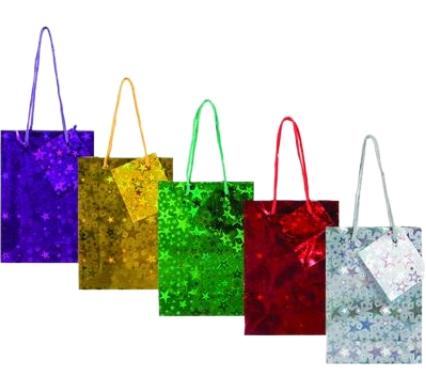 Small Metallic Gift Bag - 12 x 17 cm - Assorted