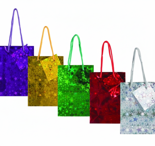 Small Metallic Gift Bag (12 x 17 cm) - Assorted