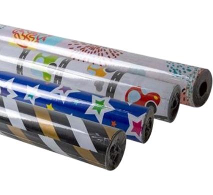 Gift Wrap, Patterns - 70 cm x 2 m - Assorted