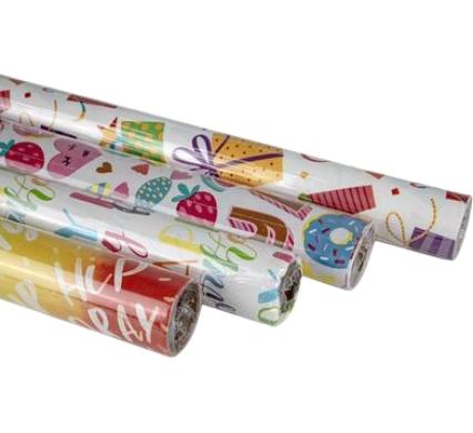 Gift Wrap, Birthday Designs - 70 cm x 2 m