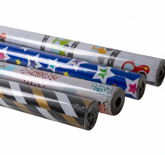 Gift Wrap, Patterns - 70 cm x 1 m - Assorted Designs