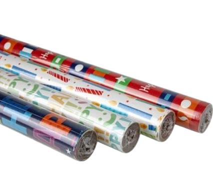 Gift Wrap, Birthday Designs - 70 cm x 1 m