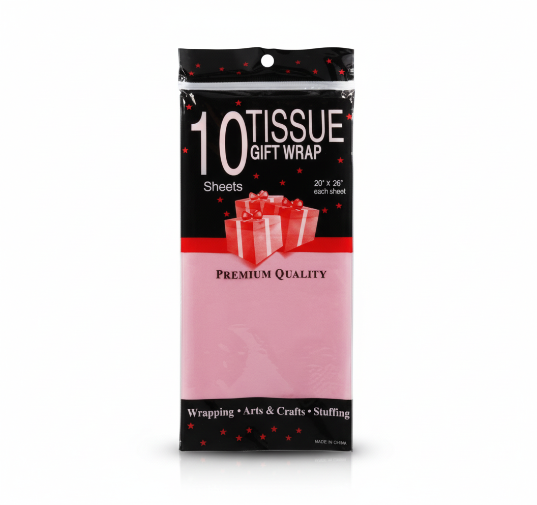 Pink Tissue Paper with 10 sheets per pack (50 x 66 cm)