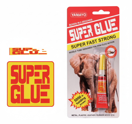 Yamayo Superglue - Bulk Pack of 12 - 3 g Tube