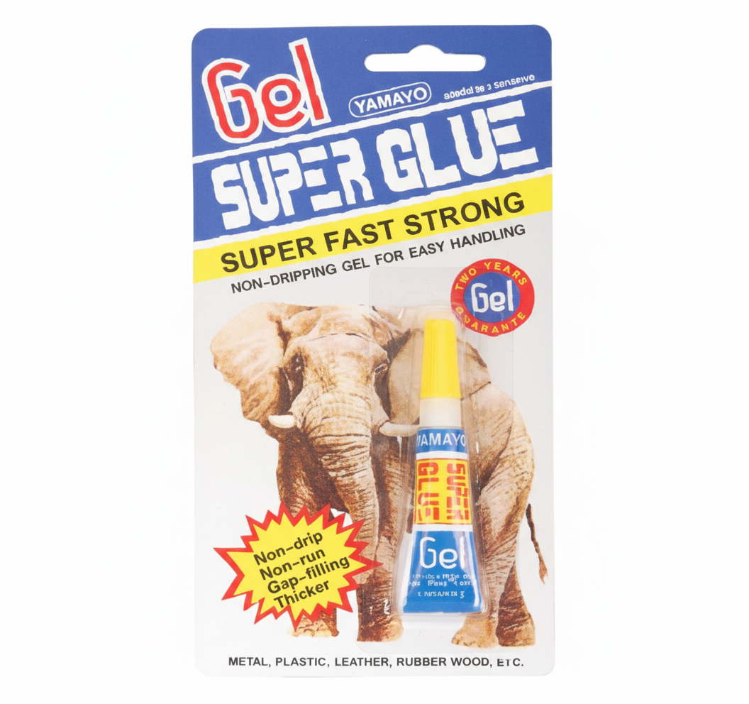 Superglue Gel in a 3 g Tube