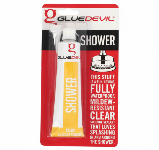 Glue Devil Silicone Sealant - 90 ml - Shower Clear