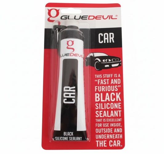 Glue Devil Silicone Sealant - 90 ml - Auto Black