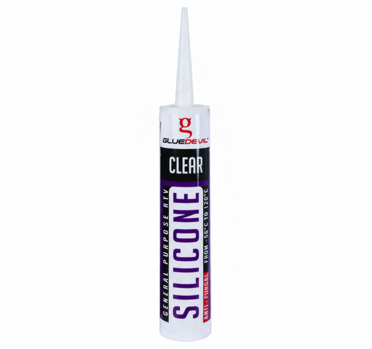 Glue Devil Silicone Sealant - 280 ml - Clear