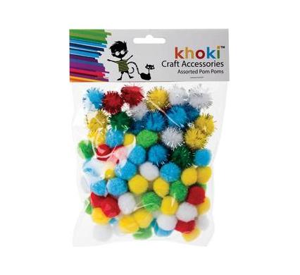 Pom Pom Accessories - Assorted Colours
