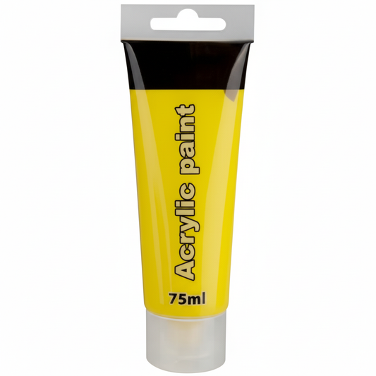 Yellow Artists Acrylic Paint in a Tube (75 ml)