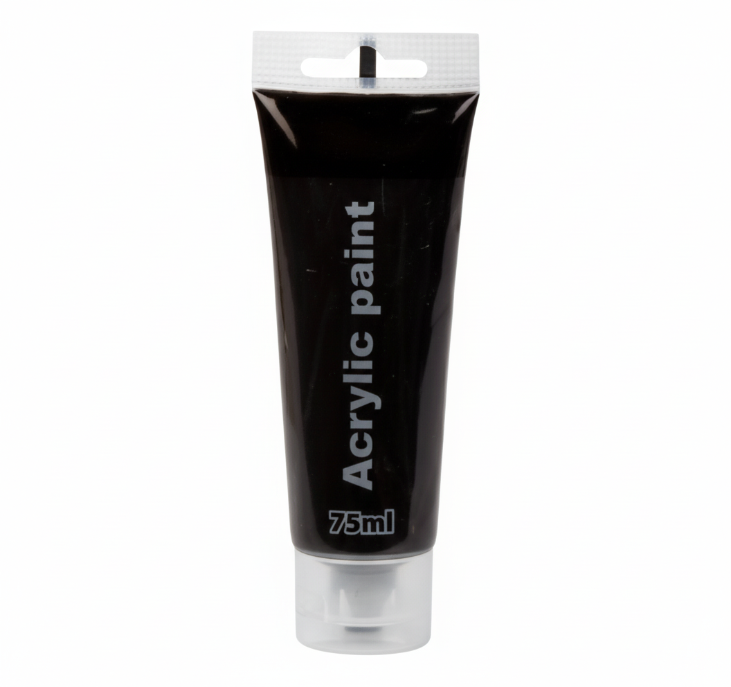 Black Artists Acrylic Paint Tube (75 ml)