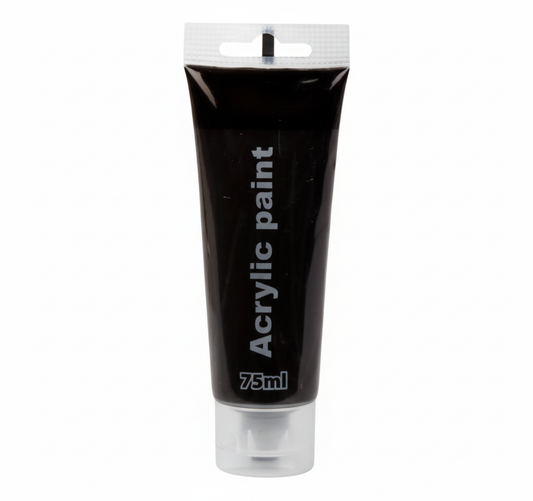 Black Artists Acrylic Paint Tube (75 ml)