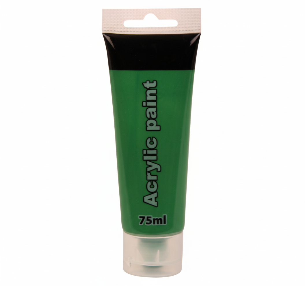 Dark Green Artists Acrylic Paint Tube (75 ml)