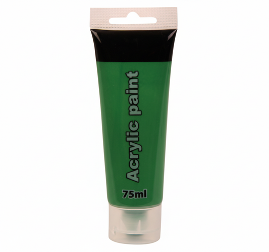 Dark Green Artists Acrylic Paint Tube (75 ml)
