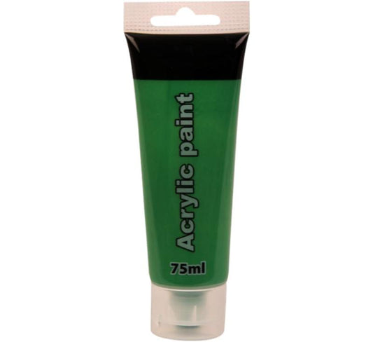 Artists Acrylic Paint - Dark Green - 75 ml Tube