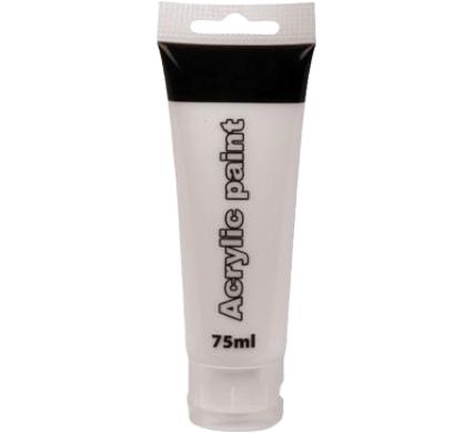 Artists White Acrylic Paint - 75 ml Tube