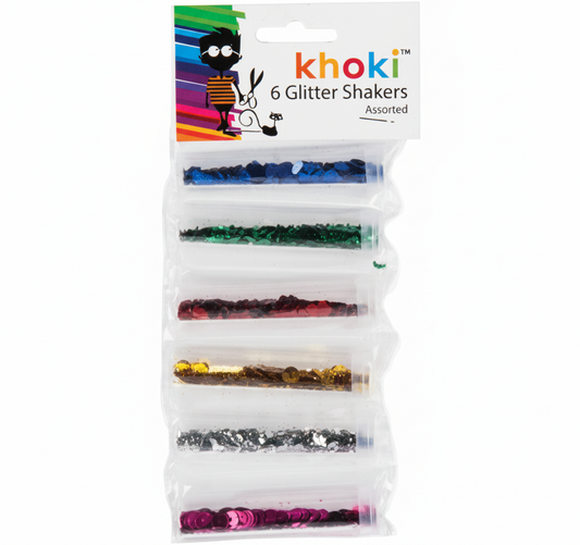 Glitter Shakers - Card Assorted Colours
