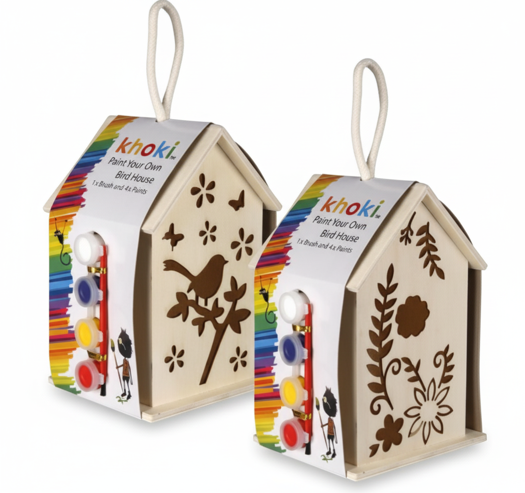 Paint Your Own Bird House DIY Craft Kit - Assorted Designs