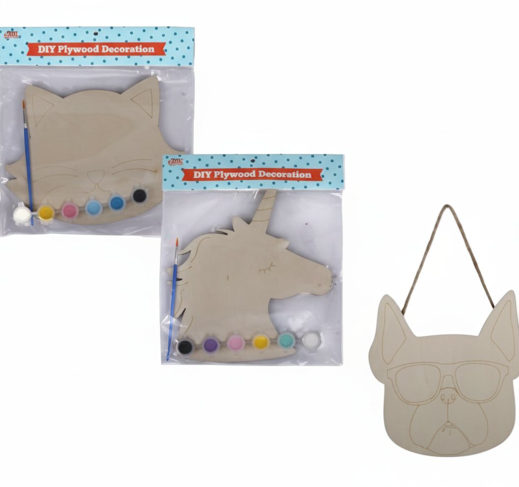 Art and Craft Paint Your Own Wood Craft - Assorted Designs