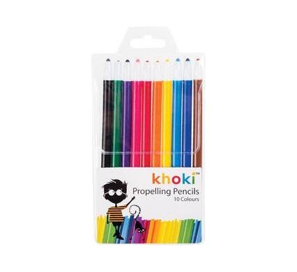 Propelling Pencil Crayons - 10 Pack - Assorted Colors
