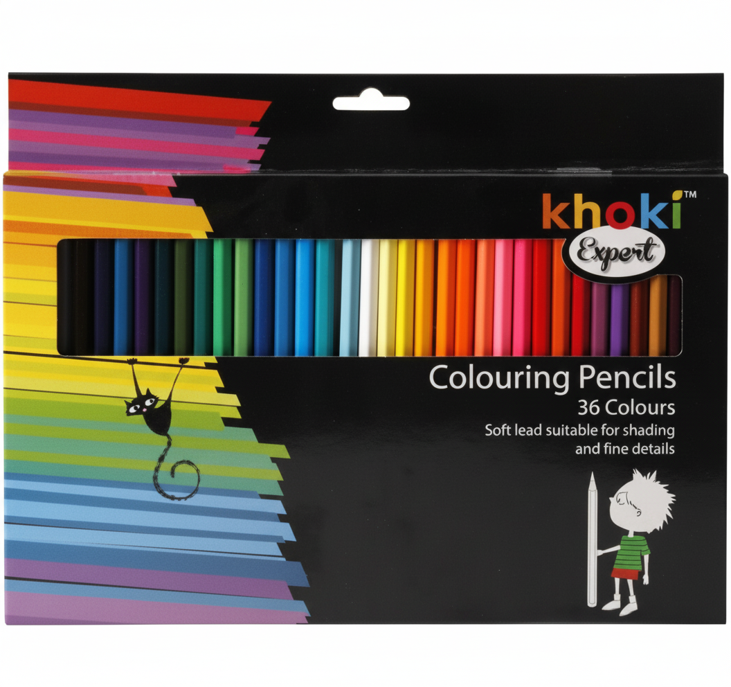 Expert Crayon Colour Pencil - 36 Piece Set