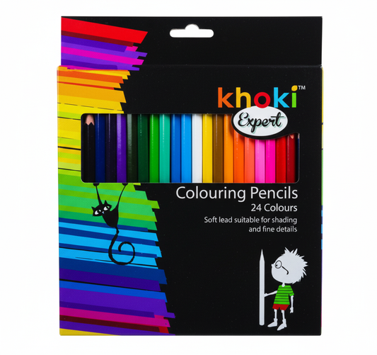 Colour Therapy Pencil Crayons - 24-Piece Set