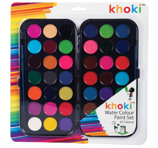 Water Colour Paint Set with 42 Cakes of Paint