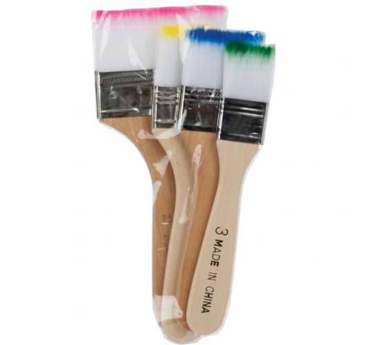 Art and Craft Flat Brush Set - 4 Piece