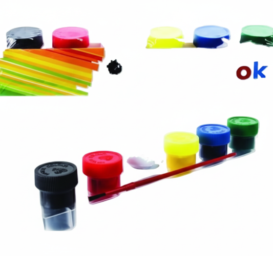 Washable Tempera Paints (6 Pack) - Assorted Colours