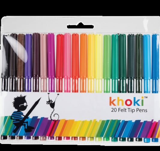 Felt Tip Pens - 20 Pieces