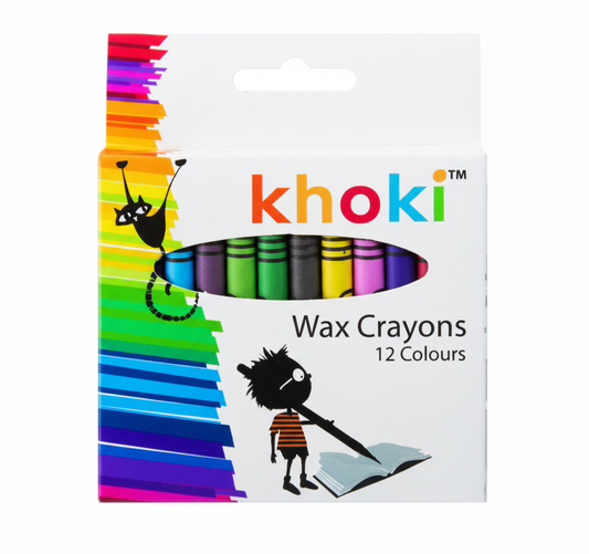 Wax Crayons (12 Colours)