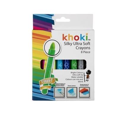 Arts and Craft Crayons - Ultra Dry Wax - 8 Pieces