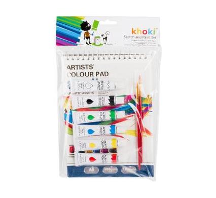 Sketch Pad Set - A5 Size - 12 Page Pad - Acrylic Paints