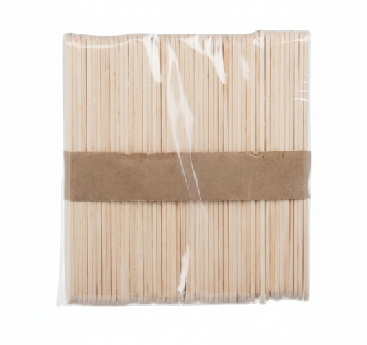 Plain Wooden Lolly Sticks - 50 Per Pack - 11 x 8 cm
