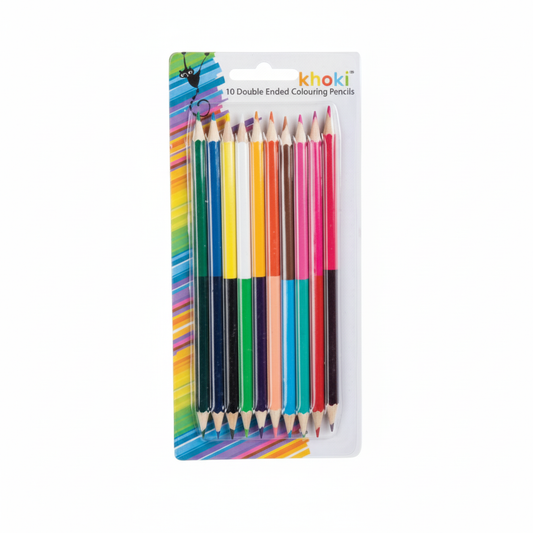 Double Ended Colored Pencils - 10 Pack