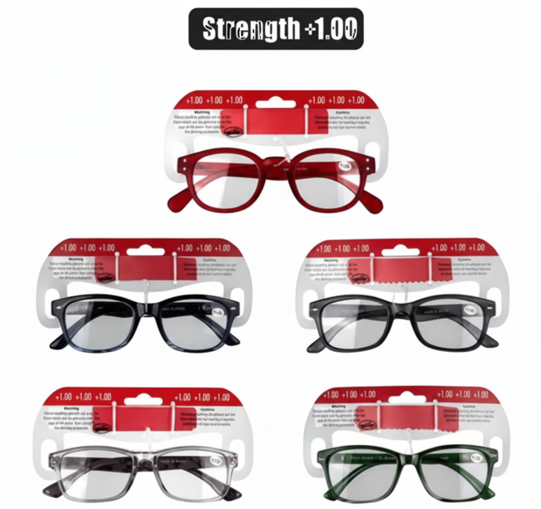 Reading Glasses Plus 1 with Assorted Styles
