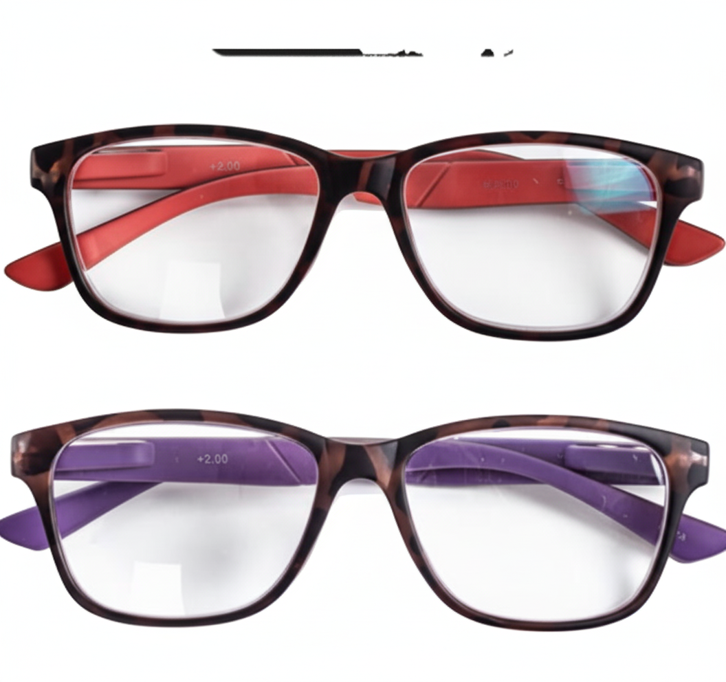 Reading Glasses with Blue Light Blocking (Strength +1.5) - Various Colours