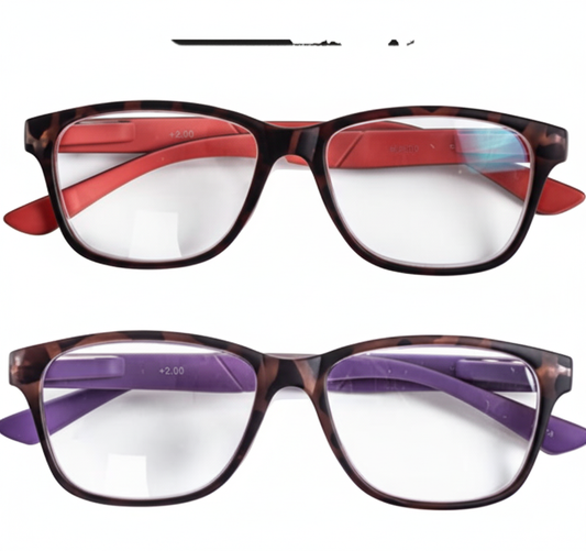 Reading Glasses with Blue Light Blocking (Strength +1.5) - Various Colours
