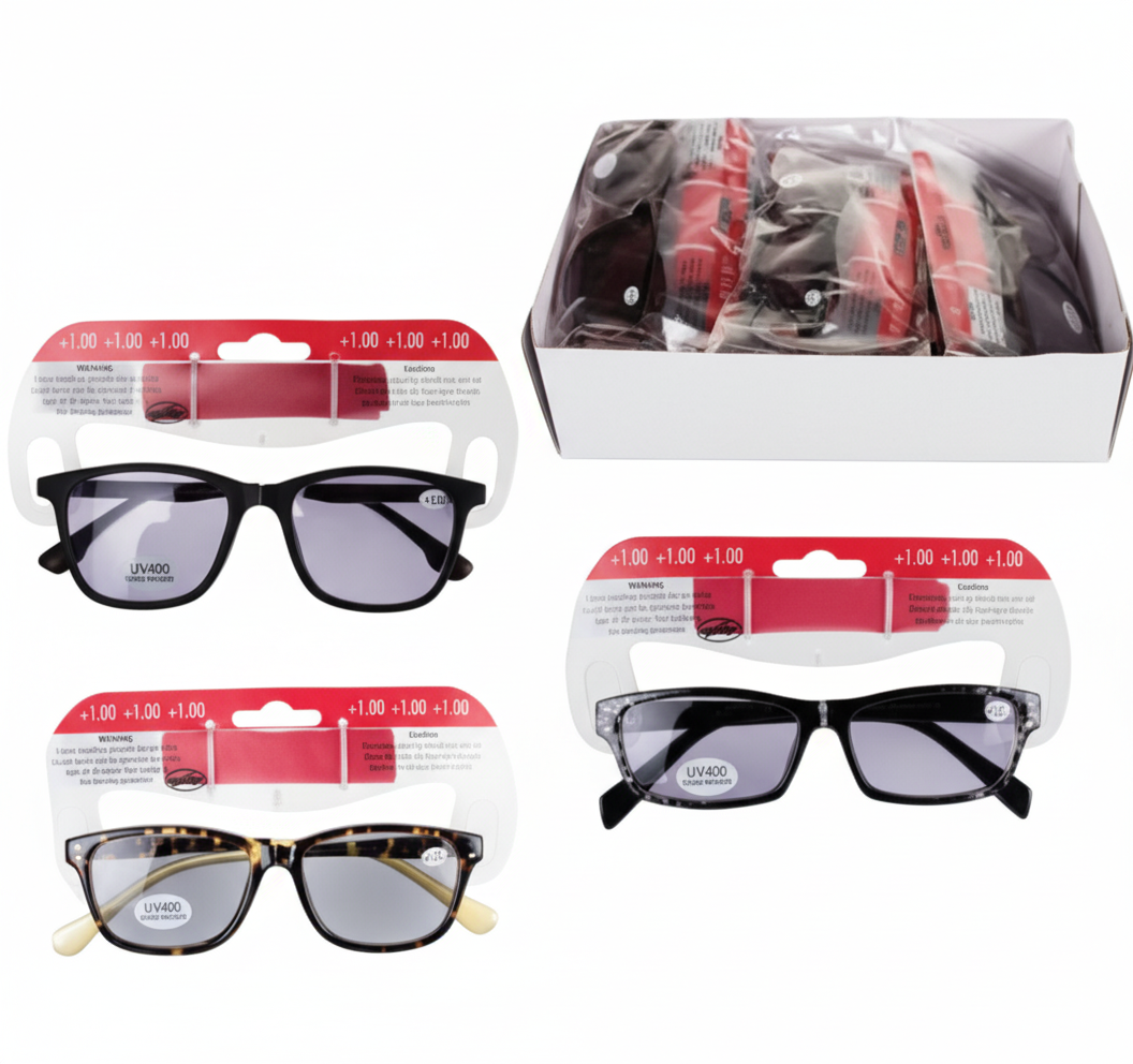 Tinted Reading Glasses Plus 1 in Assorted Styles