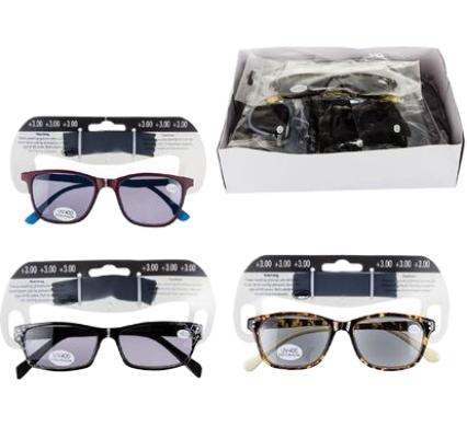 Reading Glasses Plus 3 Tinted - Assorted Styles