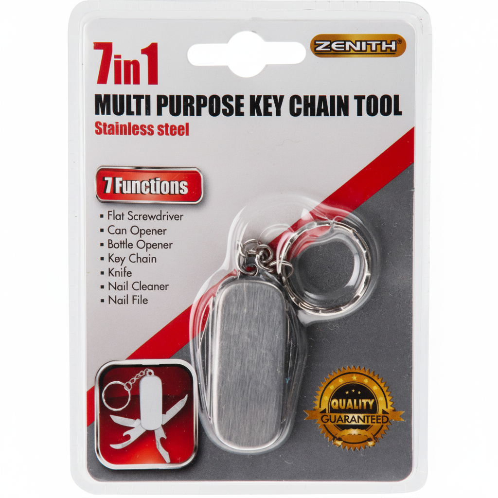 Stainless Steel Pocket Knife 7-in-1