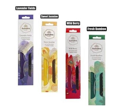 Incense Sticks - 30 Pieces - Includes Holder - Assorted Scents