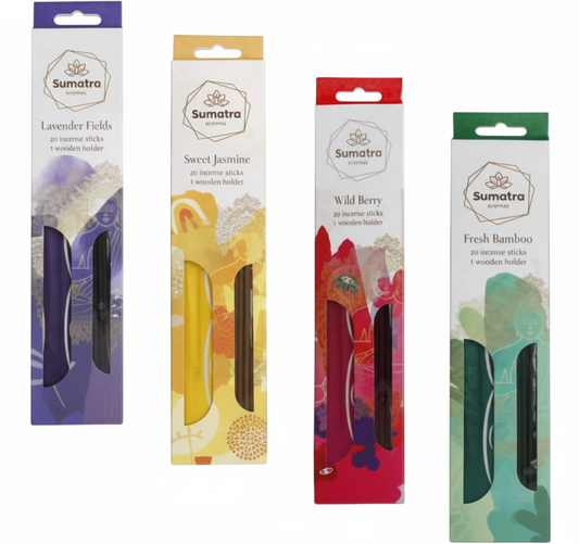 Incense Sticks - 30 Pieces - Includes Holder - Assorted Scents
