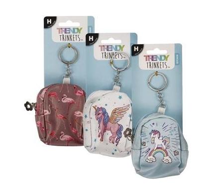 Keychain Mini Backpack - Flamingo or Unicorn